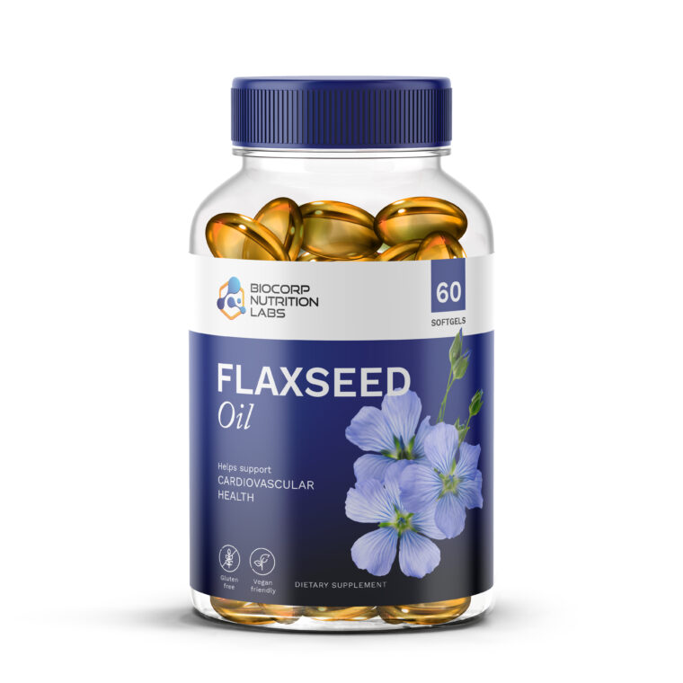 Bcs 254 Flaxseed Oil 1000mg Softgels Biocorp Nutrition Labs