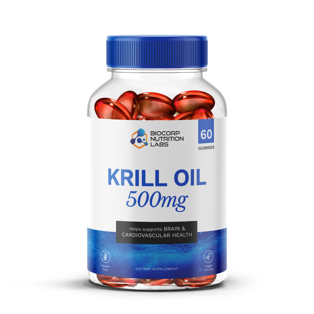 BCS-488: Krill Oil 500mg Softgels - BioCorp Nutrition Labs