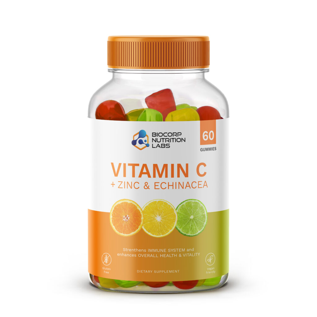 BCG-071: Vitamin C 125mg + Zinc 5mg + Echinacea 50mg Gummies - BioCorp ...